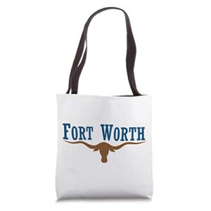 fort worth gift – fort worth city flag tote bag