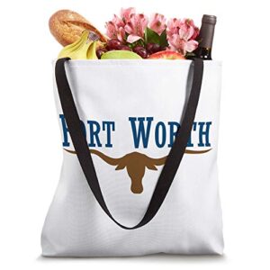 Fort Worth Gift - Fort Worth City Flag Tote Bag