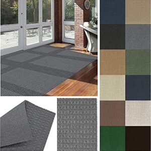 KOECKRITZ Waffle Pattern Indoor/Outdoor Custom Cut and Made-to-Order Light Weight Balcony Cover Area Rugs for Patios, Decks, Balconies. Stop Dropping Things On Your Neighbors Balcony.