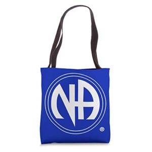 narcotics anonymous gifts 12 step recovery na logo tote bag