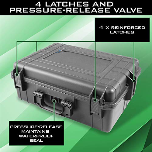 CASEMATIX Hard Shell Travel Case Compatible with Xbox Series X Console, Controllers, Headset and Other Accessories - Waterproof and Crushproof Carrying Case with Customized Foam Interior