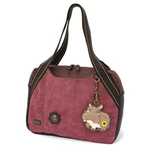 chala bowling bag – hippo – burgundy