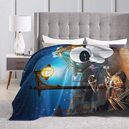 WEQDUJG Wall E Blanket Throws Bed Queen Size Ultra Soft Micro Fleece Warm Fluffy Couch Living Room Luxury Blankets 50 x 40 in
