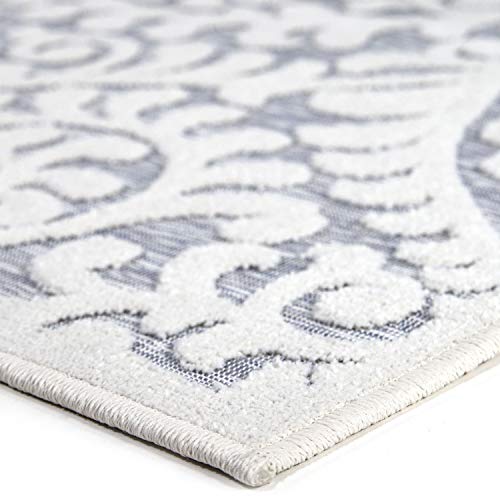 Orian Bluebonnets Accent Rug, 1' x 1', Light Blue