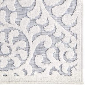 Orian Bluebonnets Accent Rug, 1' x 1', Light Blue