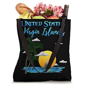 Sailing U.S. Virgin Islands Ocean Sunset Sailor Boating Tote Bag