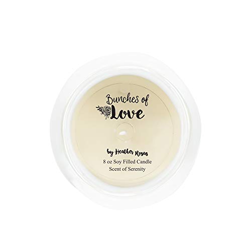 Pavilion Gift Company Love You Grandma-8 Oz 100% Soy Wax Candle with Cotton Wick in Stoneware Vessel Serenity Scented, White