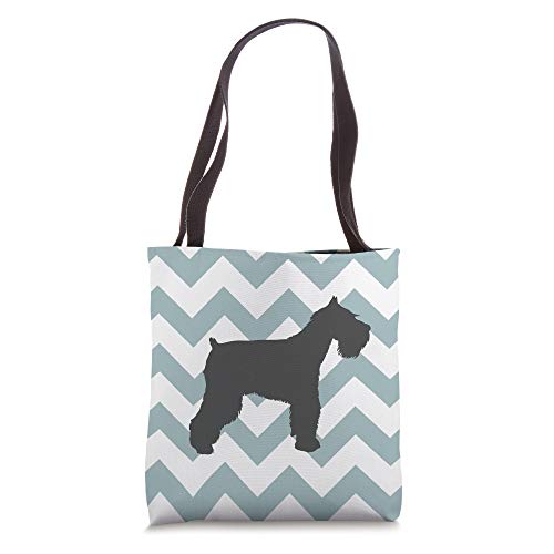 Standard Schnauzer Dog Mom Dad Teal Wave Cute Pet Gift Tote Bag