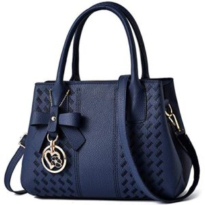 bw womens purses and handbags ladies designer satchel tote bag shoulder bags (royalblue2)