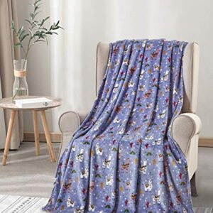 Décor&More Whimsy Collection Microplush Throw Blanket (50" x 60") - Llama Llama