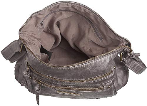Stone Mountain Smoky Mountain Solid Bucket Handbag One Size Grey