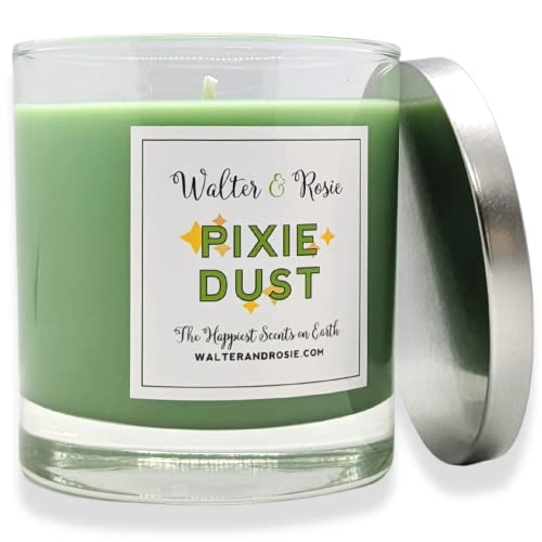 Walter & Rosie Candle Co. - Pixie Dust 11oz Scented Candle Inspired by Disney Scents - Smell Inspired from Peter Pan - The Happiest Scents on Earth - Soy Blend - Up to 40 Hrs