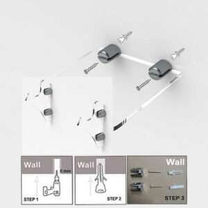 QiXin Lightsaber rack wall-mounted lightsaber rack lightsaber wall-mounted wall mount wall mount bracket-includes hardware 1 set of black 3 layers