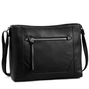 s-zone medium women genuine leather crossbody bags cowhide shoulder handbag ladies purse