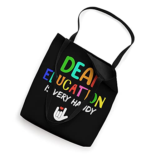 Very Handy ASL Sign Language Deaf Education Teacher Tote Bag