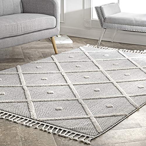 nuLOOM Deyton Diamond Area Rug, 3' x 5', Grey