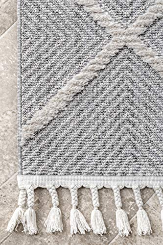 nuLOOM Deyton Diamond Area Rug, 3' x 5', Grey