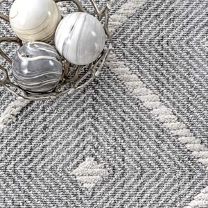 nuLOOM Deyton Diamond Area Rug, 3' x 5', Grey