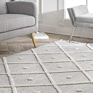 nuLOOM Deyton Diamond Area Rug, 3' x 5', Grey