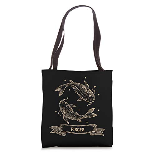 Pisces Zodiac Sign Constellation Gift Horoscope Men Women Tote Bag