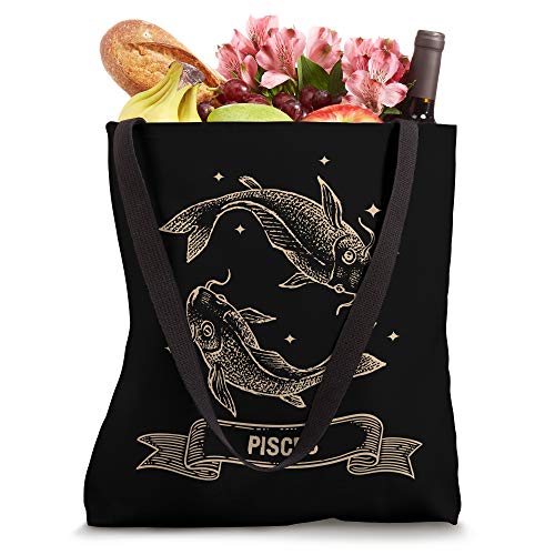 Pisces Zodiac Sign Constellation Gift Horoscope Men Women Tote Bag