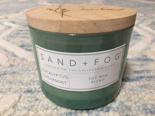 Sand + Fog - Eucalyptus Spearmint - 12oz - Candle - Soy Wax Blend - Sea Green