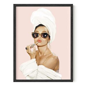 haus and hues audrey hepburn wall art vogue wall decor audrey hepburn poster hollywood wall art audrey hepburn decor, vogue prints, fashion wall decor, vintage vogue posters (12″ x 16″ unframed)