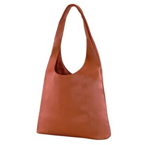 ayliss women shoulder handbag tote fashion hobo purses handbag soft faux leather ladies bucket bag casual (brown)
