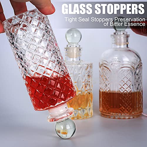 Suprobarware Bitters Bottle for Cocktails - Glass Dasher Bottles with Dash Tops, Great for Bartender,Home Bar