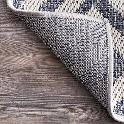 nuLOOM Charter Homely Herringbone Indoor/Outdoor Area Rug, 6' 7" x 9', Grey