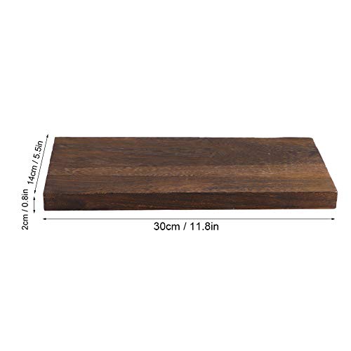 AMONIDA Floating Shelves, Brown Paulownia Wall Mounted Floating Wall Shelves, Rustic Wood Wall Shelves, Storage Shelves for Bedroom, Living Room, Bathroom, Kitchen, Office and More(11.8x5.5x0.8in)