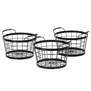 Mesa 3-Tier Market Basket Wrought Iron Removable