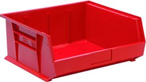 quantum storage systems k-qus250rd-2 2-pack ultra-stack and hang bins, 14-3/4″ x 16-1/2″ x 7″, red