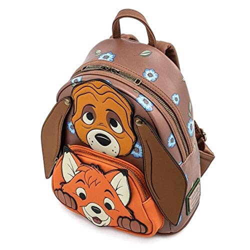 Loungefly Disney Fox and Hound Todd and Cooper Cosplay Womens Double Strap Shoulder Bag Purse