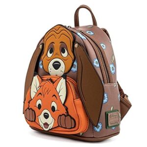 Loungefly Disney Fox and Hound Todd and Cooper Cosplay Womens Double Strap Shoulder Bag Purse