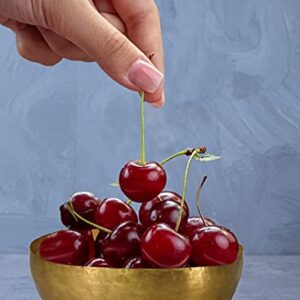 Serene Spaces Living Antique Brass Decorative Bowl, Use as Metal Fruit Bowl, for Floating Candles, Flowers, Potpourri, Catchall for Entryway, Dining Table, Home Décor, 2.75" Tall & 7.5" Diameter