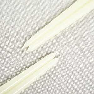 CANDWAX 12 inch Taper Candles Set of 12 - Dripless Taper Candles Ivory and Unscented Candlesticks - Perfect as Dinner Candles and Household Candles - Pearl Candles