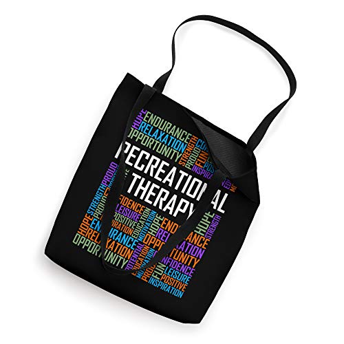 Recreational Therapy Words Gift Therapist RT Month Gifts Tote Bag