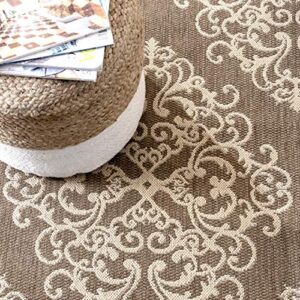 nuLOOM Frontier Coronated Trellis Indoor/Outdoor Area Rug, 8' x 10', Beige