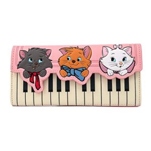 loungefly disney aristocats piano kitties faux leather wallet