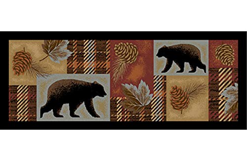 Cozy Cabin Highland Forest Accent Rug, 24"x60", Multi