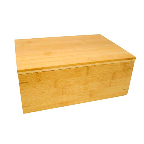 Trademark Innovations 11" Bamboo Wood Stash Storage Box (Natural)