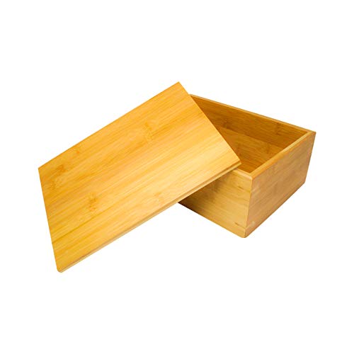 Trademark Innovations 11" Bamboo Wood Stash Storage Box (Natural)