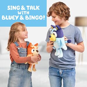 Bluey - 12" Talking Bingo Plush - Interactive - Sing Along with Bingo, 9 Different Phrases