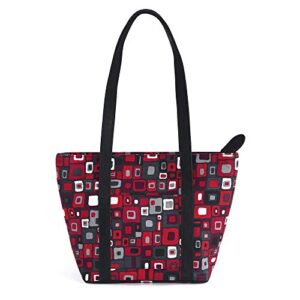 Donna Sharp Leah Tote Bag in Candy Apple - Great for Travel and Vacation…