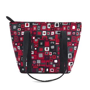 Donna Sharp Leah Tote Bag in Candy Apple - Great for Travel and Vacation…