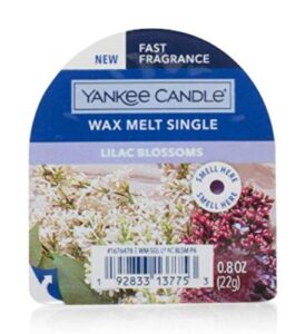 yankee candle fast fragrance wax melt single pack (0.8 oz) (lilac blossoms)