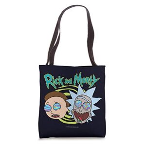 rick and morty blown minds tote bag