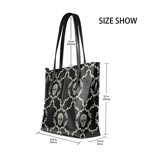 senya Skull Black {1} Handbags Shoulder Bags Leather Crossbody Handbag for Women Tote Satchel