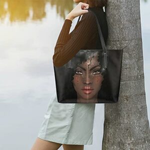 African American Woman {2} Handbags Shoulder Bags Leather Crossbody Handbag for Women Tote Satchel